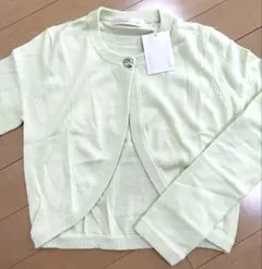 LAISSE PASSE 春色ニットボレロカーディガン