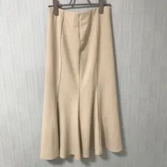 GU フレアスカート ベージュ　XL 222-338560