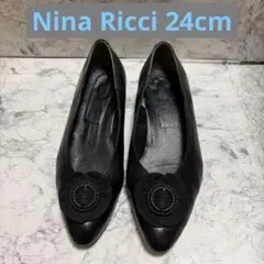 ⭐️Nina Ricci黒いローファーパンプス⭐️