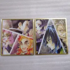 鬼滅の刃　WEBくじ　アクリル色紙　義勇＆実弥＆しのぶ、蜜璃＆煉獄＆悲鳴嶼