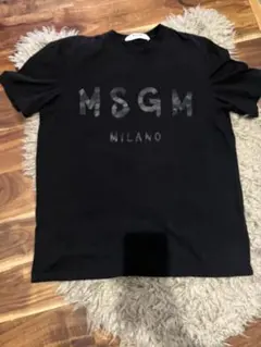 MSGM MILANO ロゴプリント Tシャツ ブラック