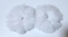 シュシュ ぽんぽんヘアゴム ふわふわ 地雷系 量産型 ツインテール　ヘアクリップ