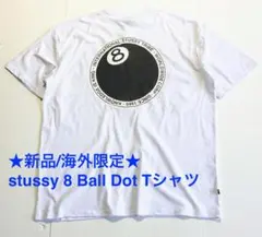 ★新品/海外限定/stussy/8 ball dot ロゴTシャツ/Lサイズ★