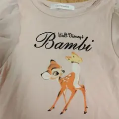 ディズニー　バンビ プリント Tシャツ フリル袖のサムネイル