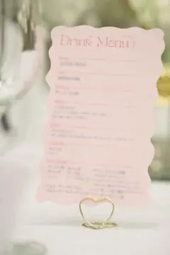 ウェディングアイテム【ハートのペーパーアイテム立て】20個セット