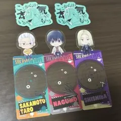 サカモトデイズ ブックマークコレクション モバイルステッカー 坂本 南雲 神々廻