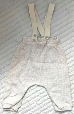 nunu biel ワッフル生地 サスペンダー ズボン ボトム 韓国子供服 90