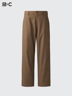 ユニクロ UNIQLO C イージーワークパンツ BROWN L 25SS