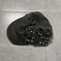 帽子 y2k グランジ 平成 ギャル スタッズ リメイク