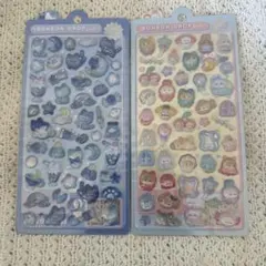 ボンボンドロップシール　よるねこ　きぐるみ