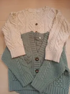 キッズ女子130 ニットカーディガンセット