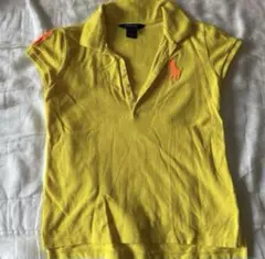 美品　150Ralph Lauren イエローポロシャツ L (12-14)