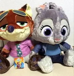 ズートピア2 スーパーラージぬいぐるみ　ニック　ジュディ