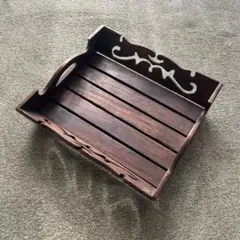 アジアン木製トレー盆トレイバスケットエスニックタイ雑貨