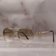 TIFFANY ツーポイント リムレスサングラス ラインストーン TF3005