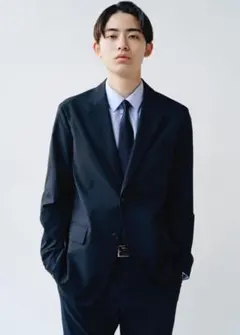 【美品】感動ジャケット(L) & 感動パンツ(M) ウールライク セットアップ