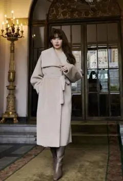 herlipto 新作　ロングコート　M 定価以下 Her lip to コート M ブラウン レディース : ZOZOTOWN Yahoo!店 - 通販