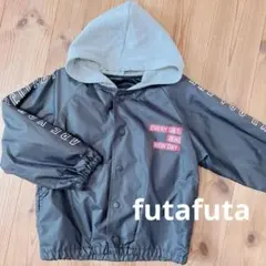 値下げ　futafuta フード　ナイロンパーカー　ウインドブレーカー　100