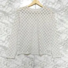 レイビームス シアートップス シャツ チェック カジュアル オシャレ レイヤード