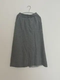 LOWRYS FARMスウェット素材 ロングスカート グレー