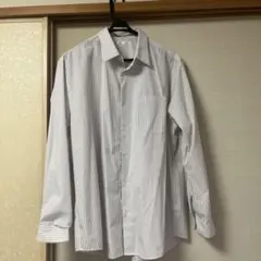 GU ストライプ 長袖ワイシャツ XL