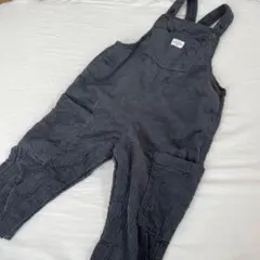 H&M コーデュロイ サロペット　グレーTシャツセット80cm