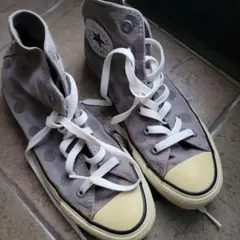 Converse All Star グレー ドット柄スニーカー