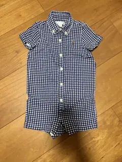 Ralph Lauren チェック柄ロンパース 6M