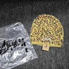 ★STUSSY★SKULLCAP LEOPARD ビーニー キャップ