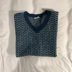 ZARA ダークグリーン Vネック ベスト