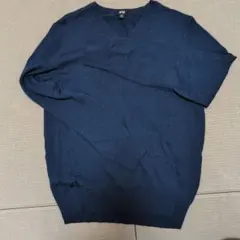 vネックセーター ネイビー