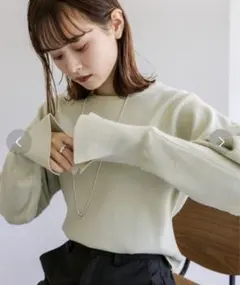 mystic カーブスリブニット