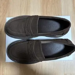 ルタロン アツゾコモールドローファー ブラウン 24.5cm