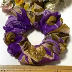 ハンドメイドシュシュ☆ジョーゼット花柄