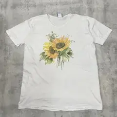 90s USA製 フラワー 花柄 Tシャツ ヴィンテージ シングルステッチ