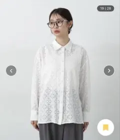 26今季❊クロシェ風❊ブロックレース バンドカラーシャツ - メルカリ
