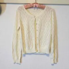 レース調 カーディガン
