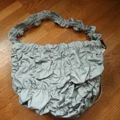 未使用 GU ギャザーショルダーバッグ バッグ グレー