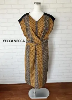 YECCA VECCA ノースリーブワンピース オリエンタル柄　春夏