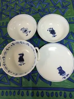 有田焼 しん窯 青花 異人 スープカップ＆ソーサー 2客セット - メルカリ