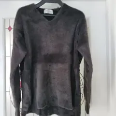 OPAQUE CLIP ダークグレー Vネックセーター