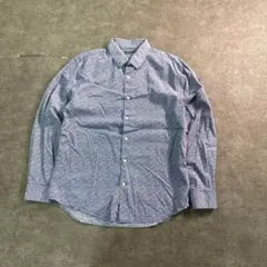 7BS1【PERRY ELLIS】総柄　長袖シャツ　コットン　グランパコア　古着