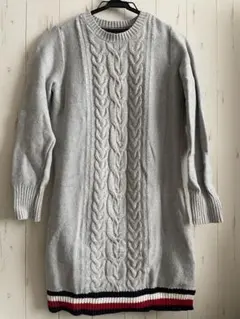 TOMMY HILFIGER ケーブルニット ワンピース S/P