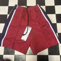 ミズノアスリート　ジャージハーフパンツ　サイズM エンジ色