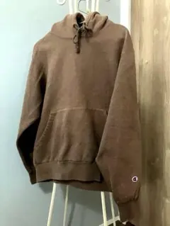 Champion ブラウン フード付きパーカー　裏起毛