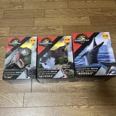 ジュラシックワールド　フィギュアセット T-Rex スピノサウルス モササウルス