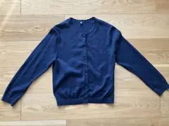 UNIQLO キッズ カーディガン ネイビー 140