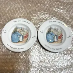 【未使用】ウェッジウッド　ピーターラビット　小皿　プレート　2枚セット