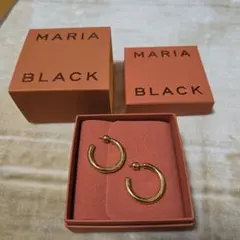 MARIA BLACK RUBY28 フープピアス ゴールド