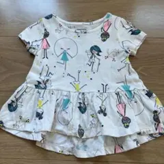 GAP フリル付きキャラクター柄トップス 12-18ヶ月